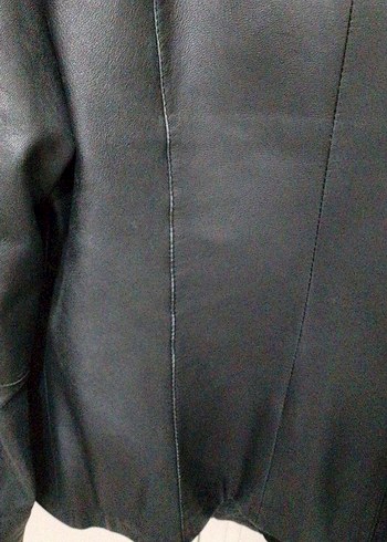Kadın Siyah Deri  Ceket.özel dikim L beden - Görsel 7
