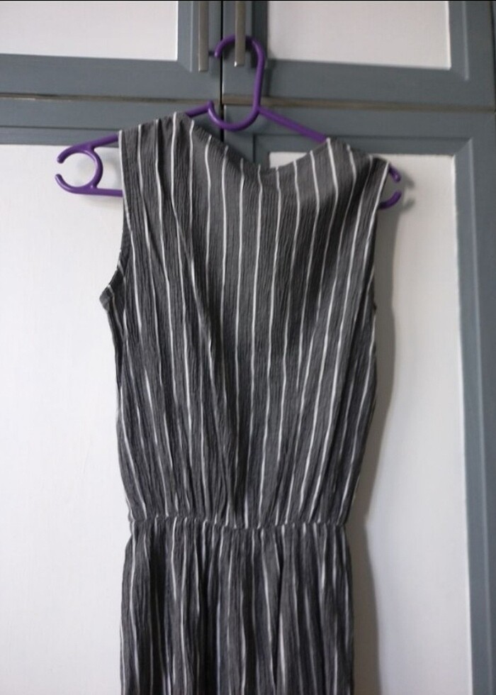 Yazlık brümcük kumaş elbise - Görsel 2