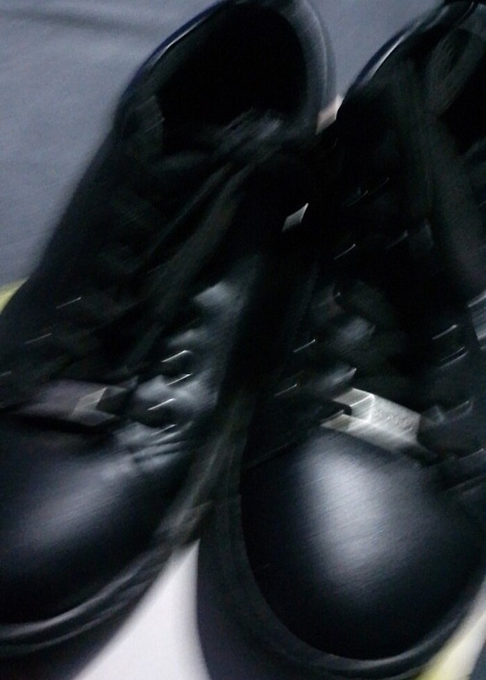 Siyah deri kışlık ayakkabı - Görsel 5