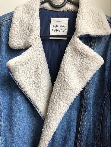 36 Beden mavi Renk ZARA KOT MONT