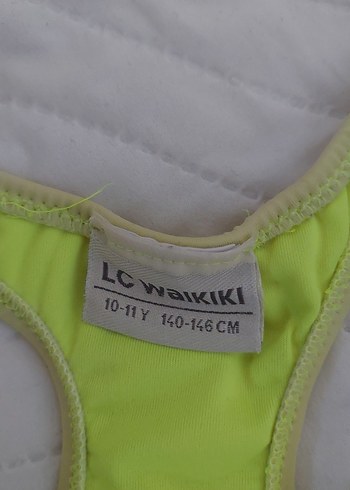 Sarı Baskılı Kız Çocuk Mayo 10 yaş - Görsel 2