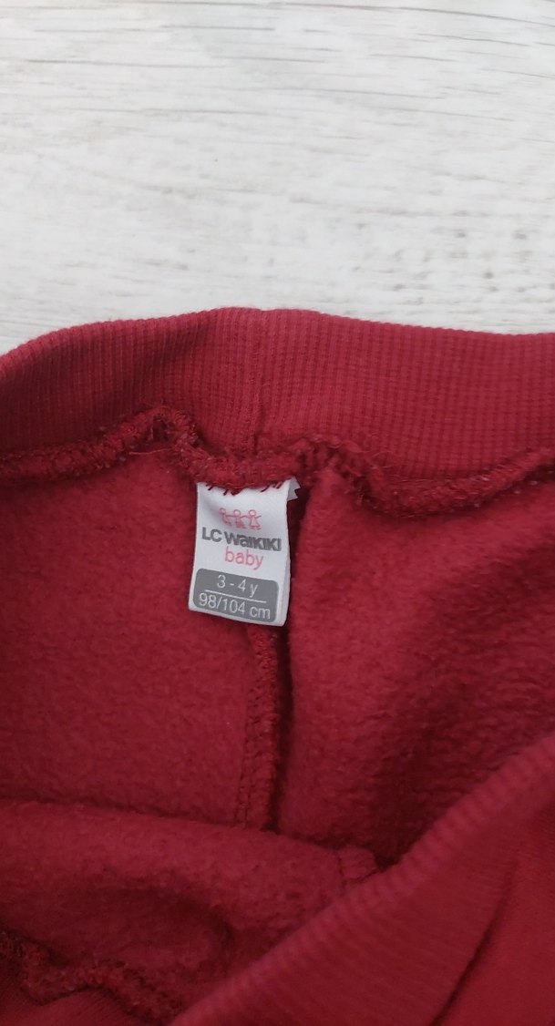 Bordo Kız Çocuk Rahat Sweatpant - Görsel 2
