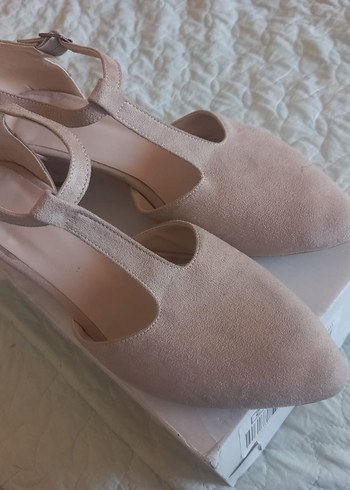 Bej Dolgu Topuklu Kadın Abiye Ayakkabı - Görsel 3