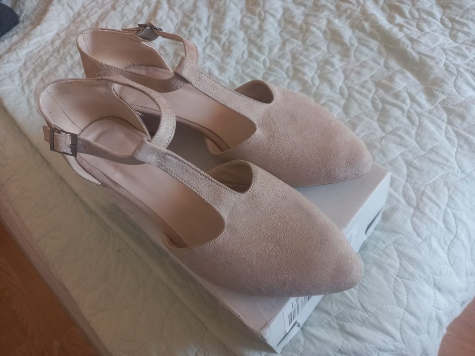 Bej Dolgu Topuklu Kadın Abiye Ayakkabı - Görsel 3