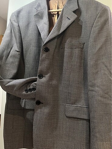 Marks & Spencer Erkek ekoseli ceket silk & ekol