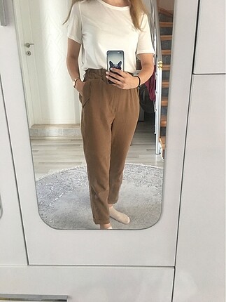 Pul and bear beli lastikli pantolon