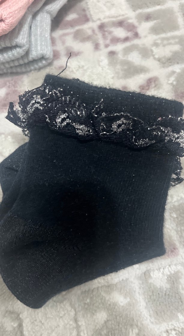 Kız Çocuk  Örgü Eldiven Çorap - Görsel 4