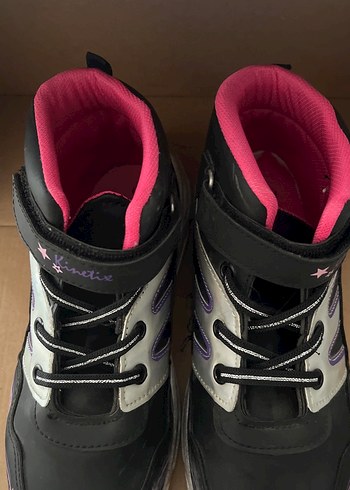 Kız Çocuk Pembe Rock Punk Spor Ayakkabı - Görsel 3