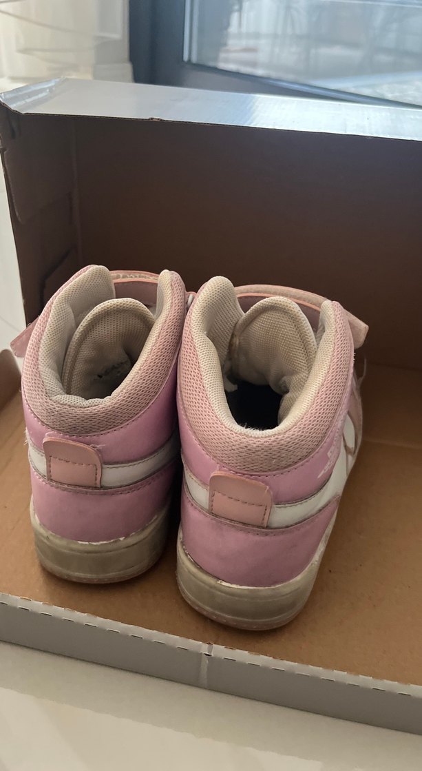 Pembe Spor Ayakkabı, Dolgu Topuklu, Bağcıklı - Görsel 4