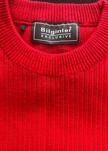 Erkek Kırmızı ve Siyah Triko Kolsuz Süveter - Görsel 2