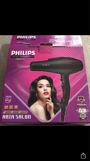 Phillips sıfır saç kurutma makinesi 7000w
