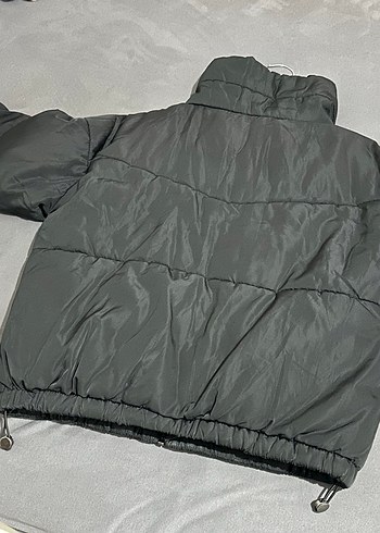 Siyah Kadın Mont - Görsel 5