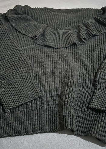 Siyah kız çocuk kazak - Görsel 2