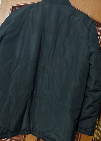 Düğmeli Siyah Erkek Midi Mont - Görsel 4