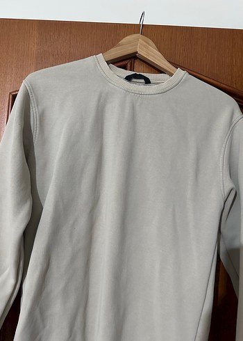 Gri Erkek Bisiklet Yaka Uzun Kollu Sweatshirt - Görsel 3