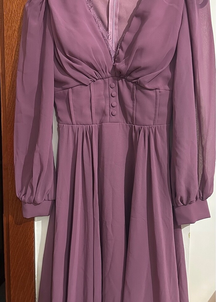 Sifon kadın elbisesi - Görsel 2