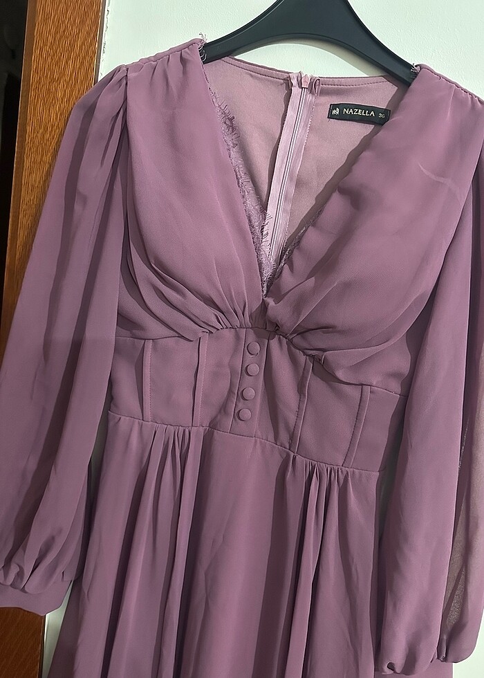 Sifon kadın elbisesi - Görsel 4