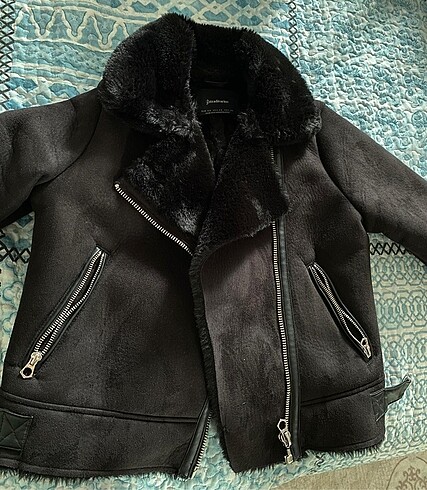Kadin biker kışlık ceket