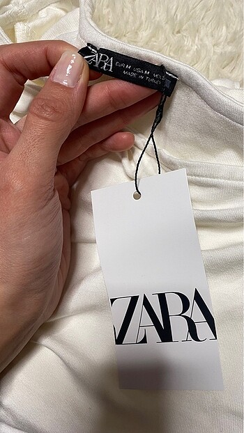 Zara Zara Beyaz Büzgülü Body