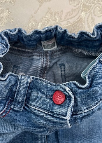 LC Waikiki Kız Çocuk Renkli Fırfırlı Kot Etek