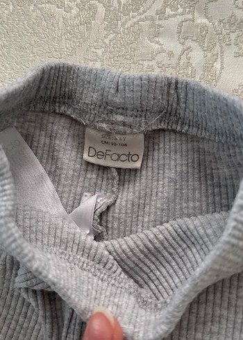 Bej Basic Kız Çocuk Pamuk Tayt - Görsel 3