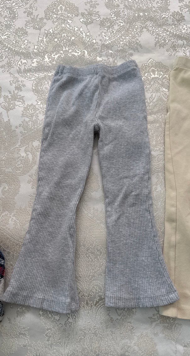 Bej Basic Kız Çocuk Pamuk Tayt - Görsel 2