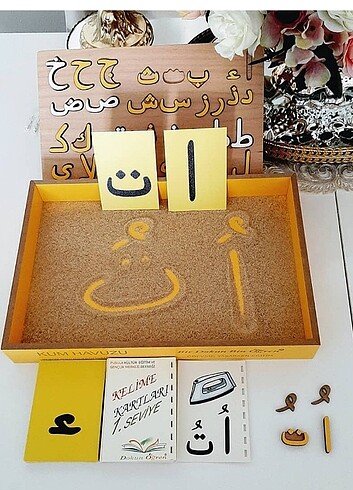  Beden Renk Kumlu, bul-taklı Elif ba seti