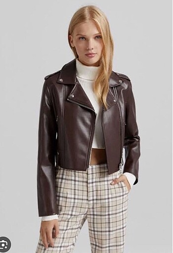 Bershka deri ceket