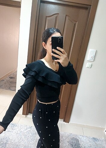 V Yaka Bluz - Görsel 4