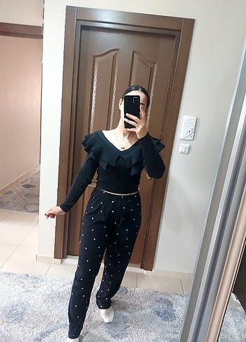 V Yaka Bluz - Görsel 3