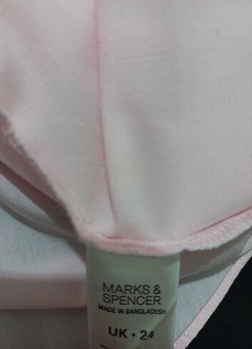 Marks & Spencer Marks&spencer pembe truvakar kol gömlek 24 52 54 beden 