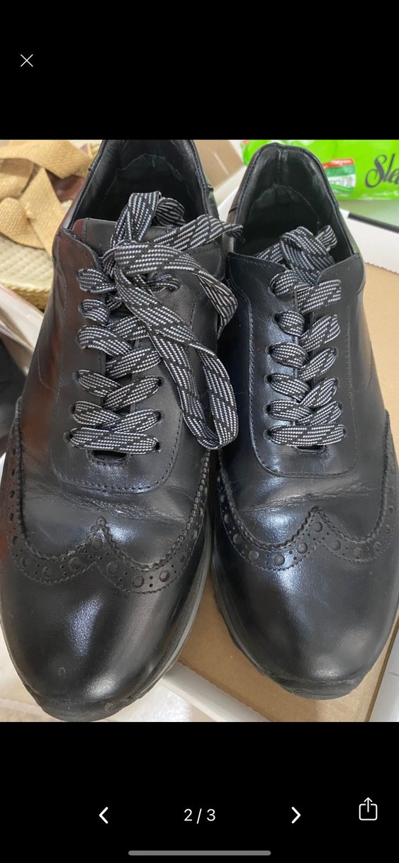 İnci Siyah Erkek Spor Ayakkabı Bağcığı - Görsel 2