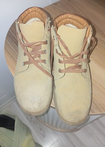 Bej Erkek Botları Bağcıklı ve Tokalı - Görsel 3