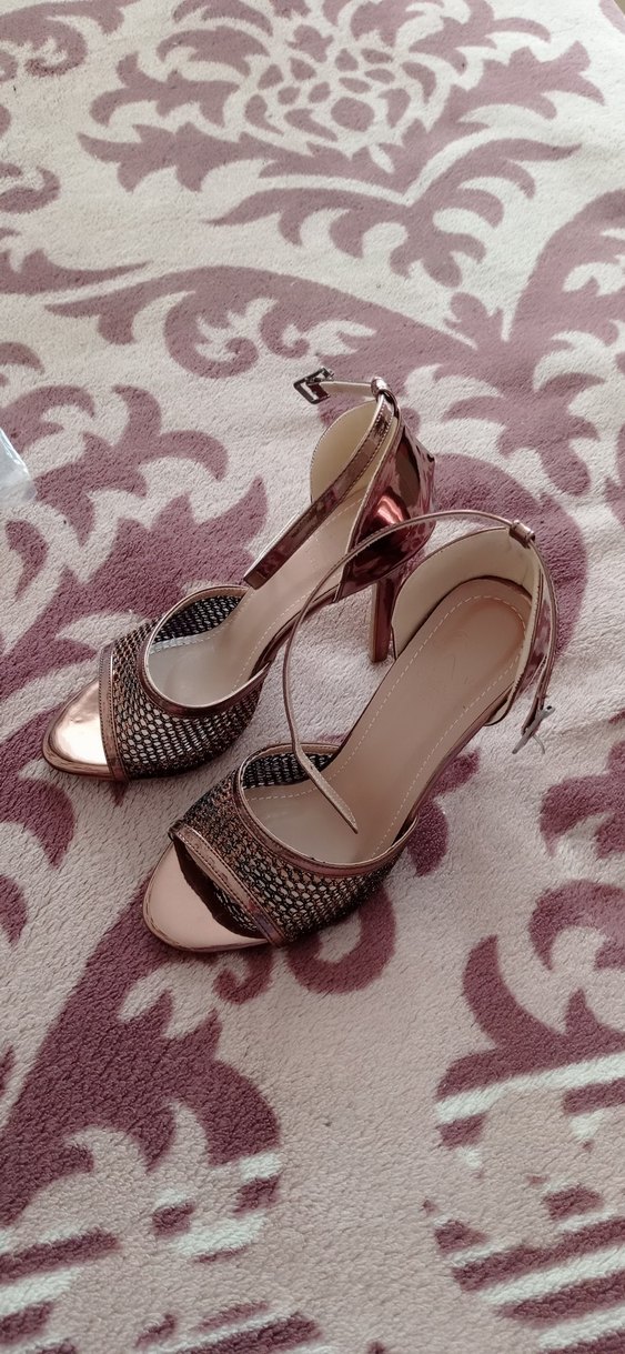 Bakır Abiye Tokalı Stiletto - Görsel 4