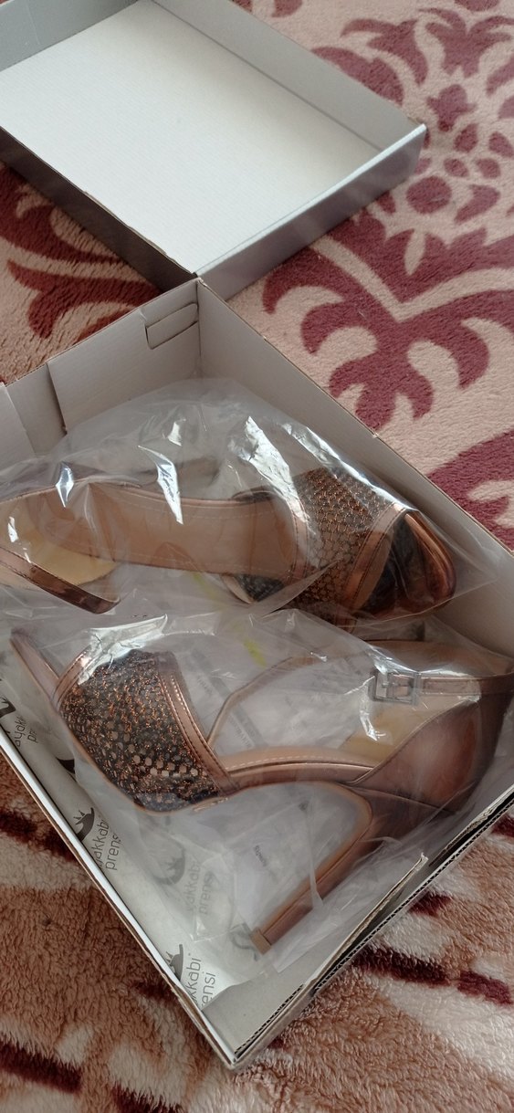 Bakır Abiye Tokalı Stiletto - Görsel 2