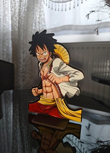 Luffy ahşap figür