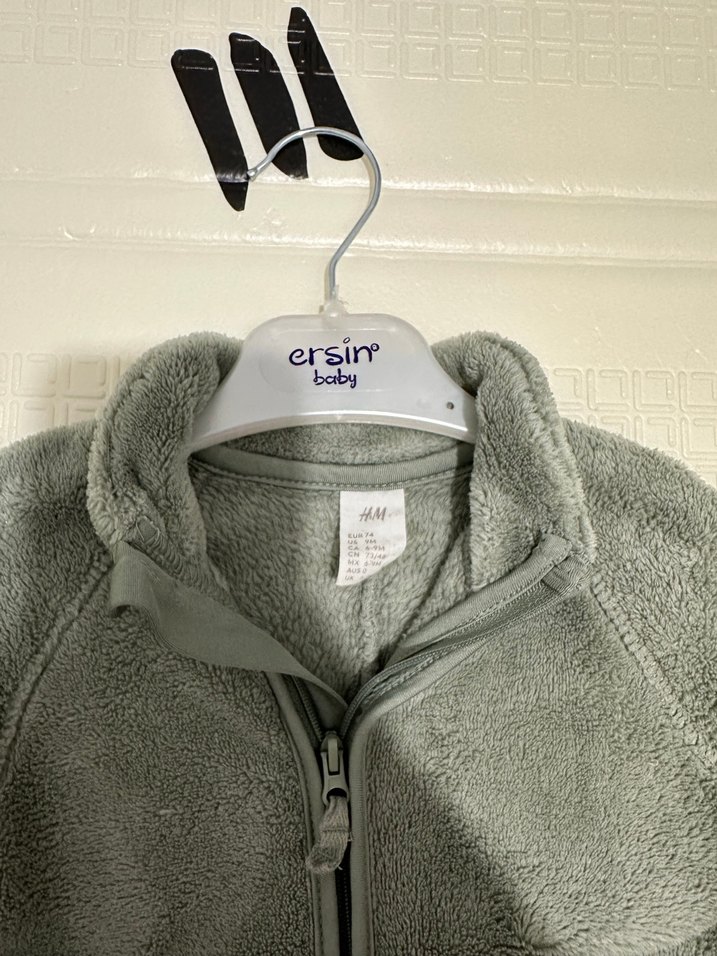 Gri Fermuarlı Bebek Erkek Tulumu - Görsel 2