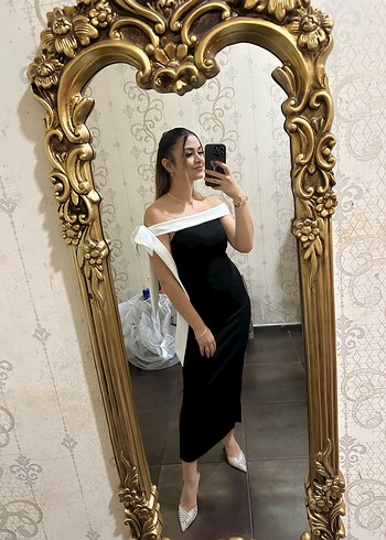 Siyah Uzun Hamile Eteği - Görsel 5