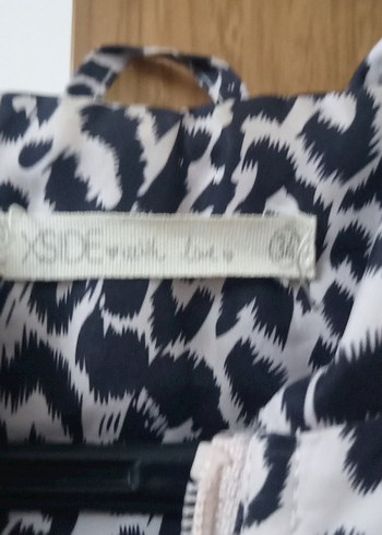 Leopar Desenli Gri Midi Yağmurluk - Görsel 2