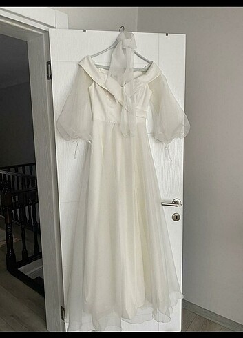 Diğer Kırık beyaz nikah nişan çekim elbisesi