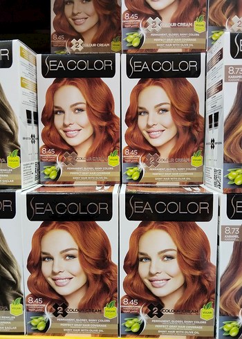 SeaColor saç boyası diğer renkler için yana yana - Görsel 10