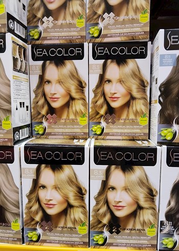 SeaColor saç boyası diğer renkler için yana yana - Görsel 8