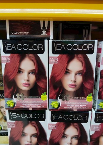 SeaColor saç boyası diğer renkler için yana yana - Görsel 12