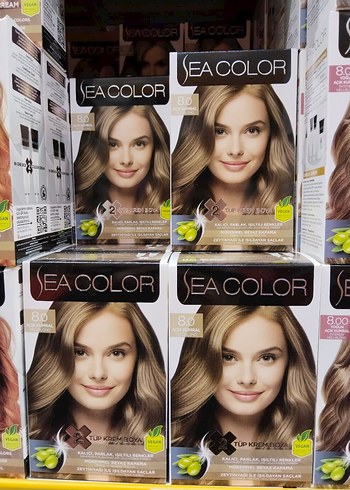 SeaColor saç boyası diğer renkler için yana yana - Görsel 5