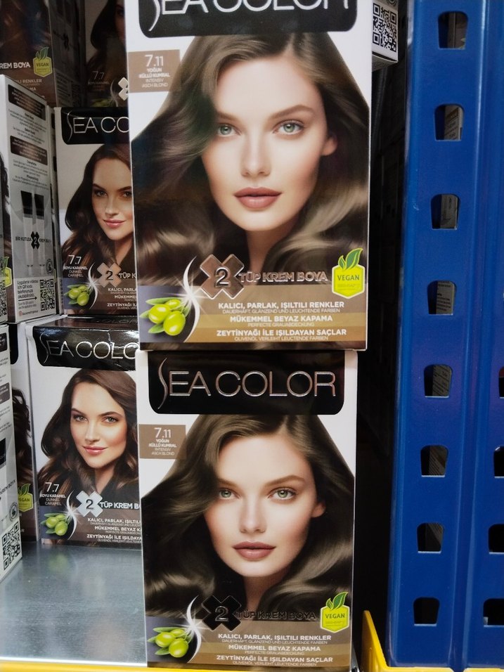 SeaColor saç boyası diğer renkler için yana yana - Görsel 4