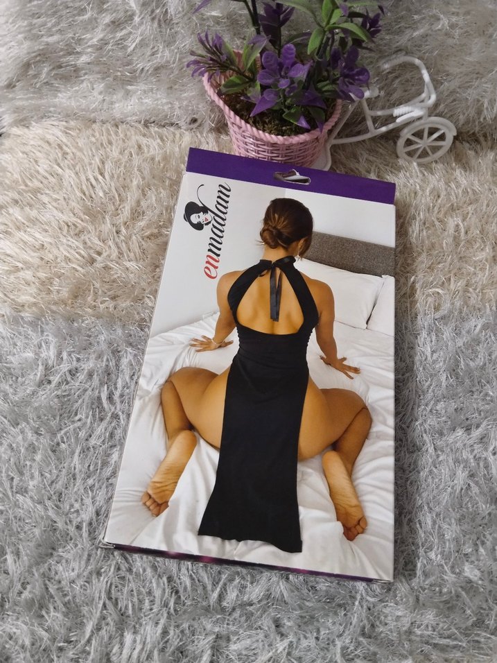 Siyah Mini Kadın Monokini anime elbise - Görsel 2