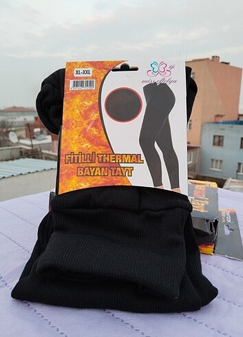 TERMAL FİTİLLİ TAYT XL-XXL BEDEN 