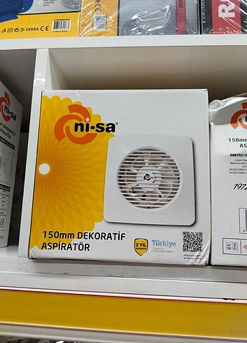 DEKORATİF ELEKTRİKLİ ASPİRATÖR 