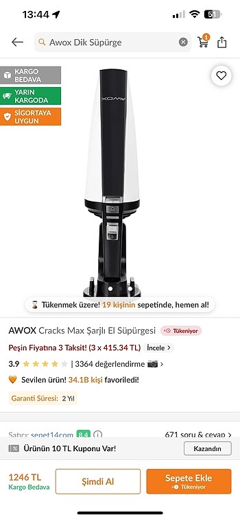 Süpürge makinası