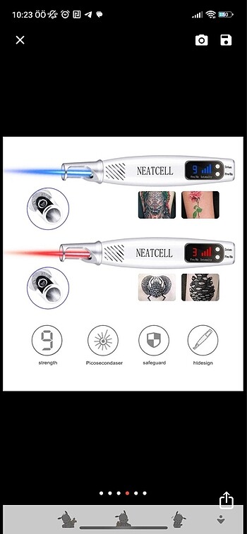 Netacell mavi lazer kalemi pikosecond